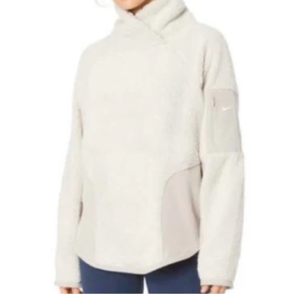 Nike‎ Sherpa Therma Fleece Training Sweater Size Large EUC - Picture 6 of 6